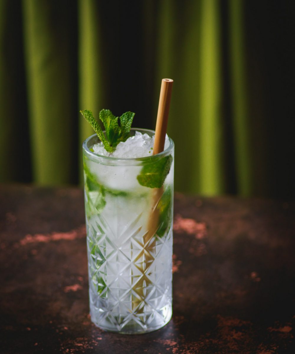 Enjoy Distinguish Summer Gin with mint and elderflower.